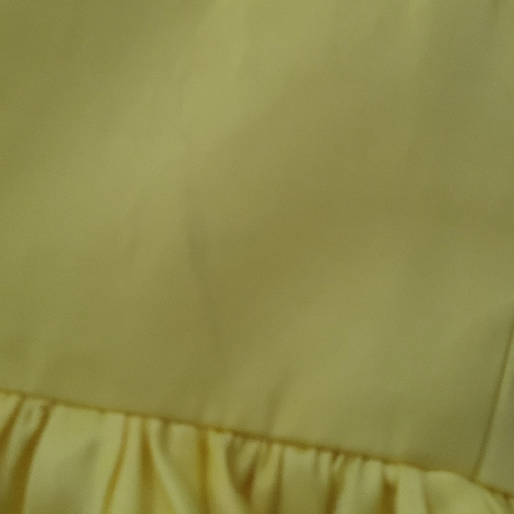 Vienna Prom A Line V Neck Dress w Pleated Full Skirt, Mesh Insert, Several Flaws - Picture 9 of 16